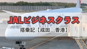JALビジネスクラス搭乗記【成田→香港】機内食、アメニティ、座席は 